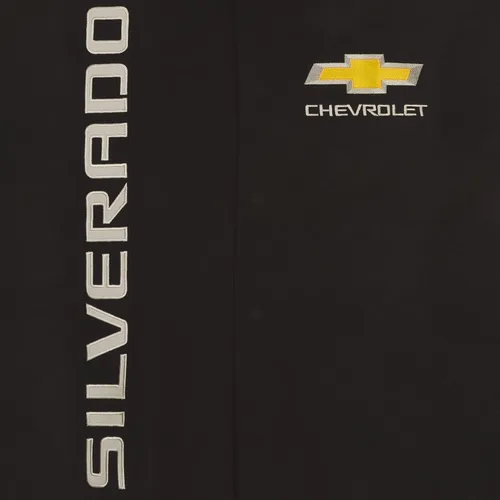Vista 5 de JH DESIGN GROUP Chaqueta para hombre Chevy Silverado con bordado clásico de sarga