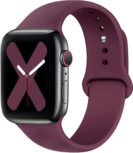 Vista 21 de Saucyi Compatible con Apple Watch Band 1.614 in 1.575 in 1.496 in 1.929 in 1.772 in 1.732 in 1.654 in, correa deportiva de silicona suave con cierre