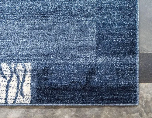 Vista 8 de Unique Loom Del Mar Collection - Alfombra de área Sarah (2' 2" x 3' 1", rectangular, azul claro/azul)