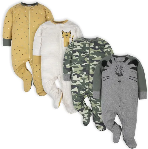 Vista 2 de Gerber Paquete de 8 mamelucos de manga corta y 4 paquetes de ropa Sleep 'N Play