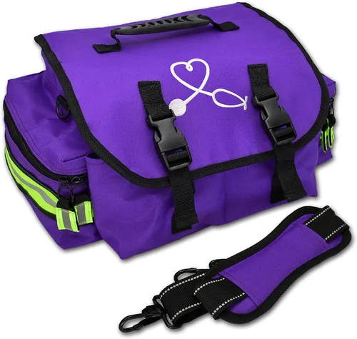Vista 6 de Lightning X Products Pequeño EMT Medic First Responder Trauma EMS Jump Bag Con Divisores - Stealth Black Negro