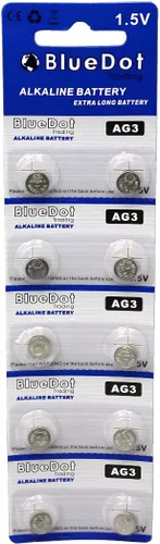 Vista 6 de BlueDot Trading AG3 LR41 SR41 392 196 Pila de moneda de botón alcalino 1.55v Batería para relojes, calculadoras, juguetes, otros productos