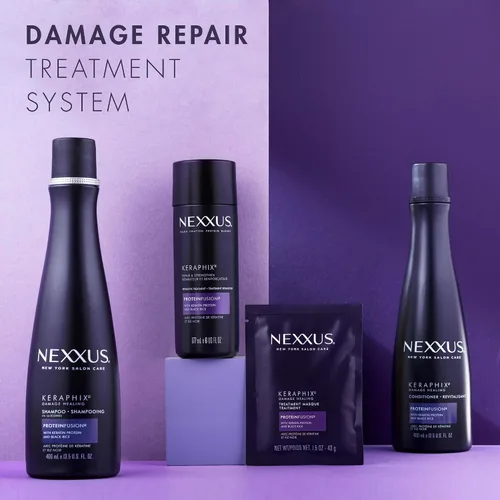 Vista 6 de Nexxus Keraphix - Crema reparadora de daños y tratamiento de prelavado, 6