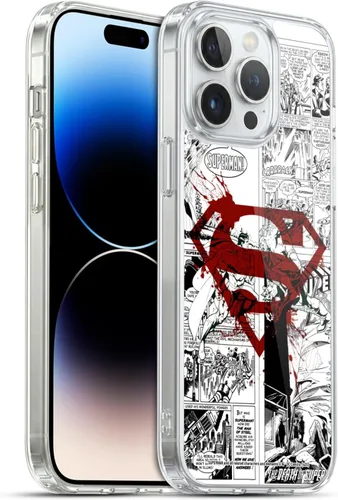 Vista 103 de Head Case Designs Funda de gel con licencia oficial de Superman DC Comics Collage Comicbook Art [protección de grado militar] compatible con Apple