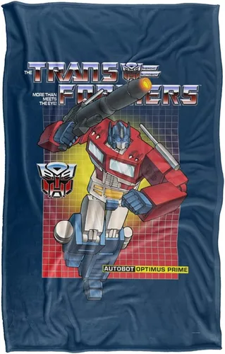 Vista 2 de Transformers Optimus Prime - Manta de tacto sedoso, súper suave, 36 x 58 pulgadas