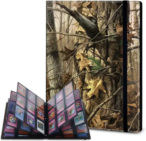 Vista 17 de Rossy Carpeta de tarjetas con 4 bolsillos, carpeta de tarjetas intercambiables, álbum de colección de tarjetas, para 160 tarjetas de carga lateral