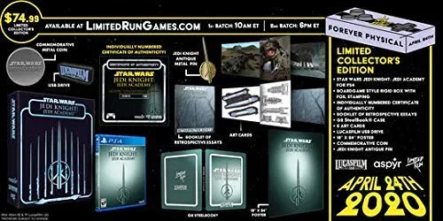 Vista 2 de Limited Run #337 Star Wars Jedi Knight Jedi Academy Premium Edition (PS4)