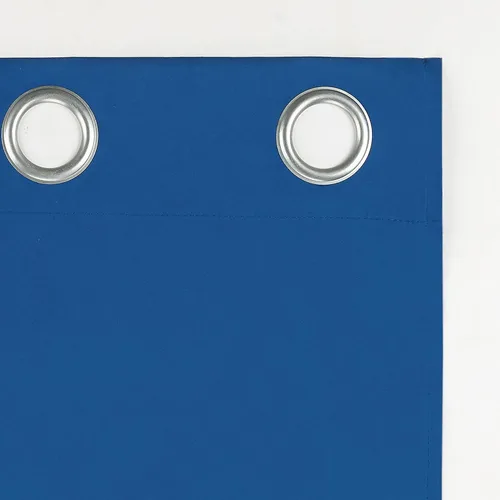 Vista 6 de Sun Zero Halton Bright Vibes Panel de Cortina Opaca Total con Ojales, 40" x 63", Azul Clásico