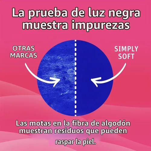 Vista 8 de Simply Soft - Redondas de algodón de alta calidad, 100% algodón puro, almohadillas de algodón absorbente, 100 unidades (paquete de 6)