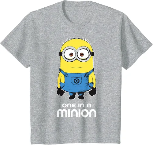 Vista 54 de Despicable Me Camiseta estampada Minions Bob One in A Minion Negro