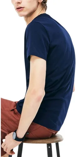 Vista 9 de Lacoste Crew Neck Pima Camiseta de algodón para hombre
