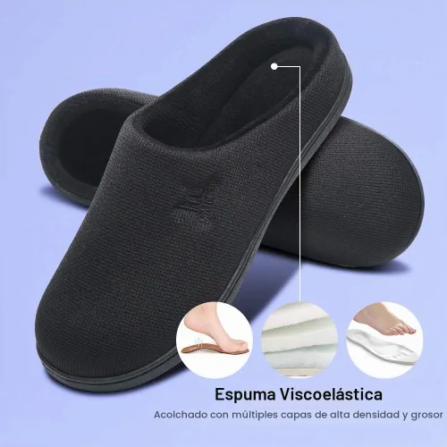 Vista 4 de MAIITRIP Pantuflas de Casa de Espuma Viscoelástica Cómodas para Hombre Antideslizantes (Talla: 7-17)