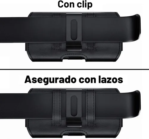 Vista 5 de DeBin Funda para Galaxy S25 S24 5G S23, S22, S21, S20, S10, S9, A10e, A01, Note 10, Funda para cinturón de teléfono celular Funda con clip