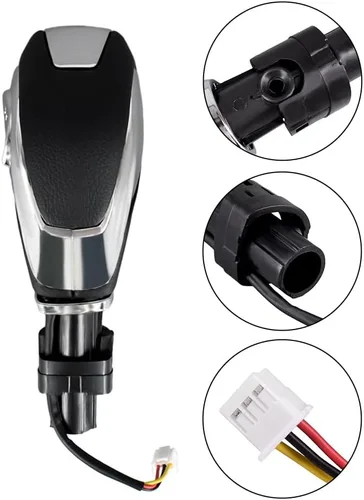 Vista 5 de CULMKARI Pomo de Palanca de Cambios Automático con Botón Compatible con Ford Escape Fusion 2013-2016 / Transit 2015-2020 Reemplaza DG9Z-7213-EA