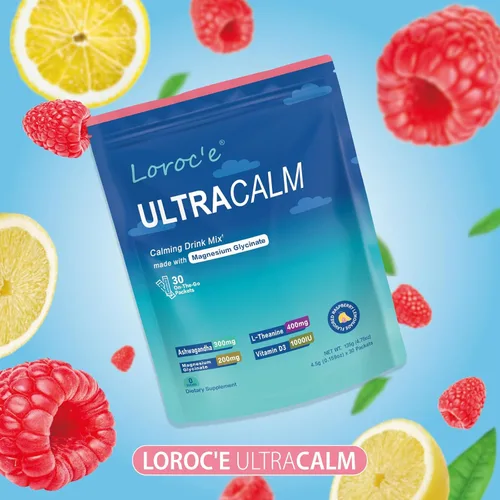 Vista 9 de UltraCalm Super Cortisol Bebida con glicinato de magnesio, Ashwagandha, L-teanina, vitamina D3, polvo de magnesio para el sueño y el alivio