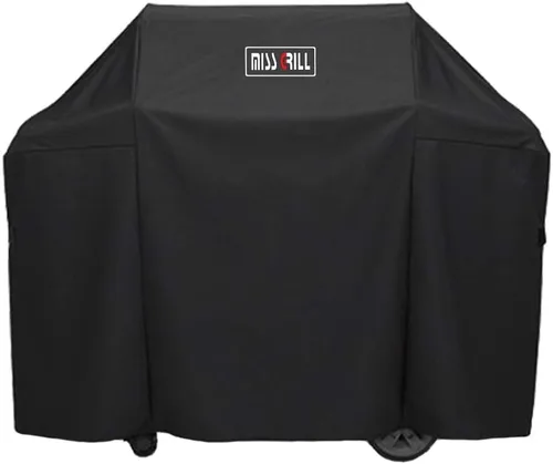Vista 3 de MissGrill 7130 Cubierta para Parrilla Compatible con Parrilla Weber Genesis II de 3 Quemadores y Parrillas Genesis 300 Series (Comparado con 7130)