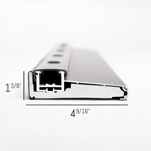 Vista 2 de Umbral de aluminio ajustable: ancho extra corto con tornillos ocultos, se adapta a cualquier altura, resistente para uso residencial y comercial