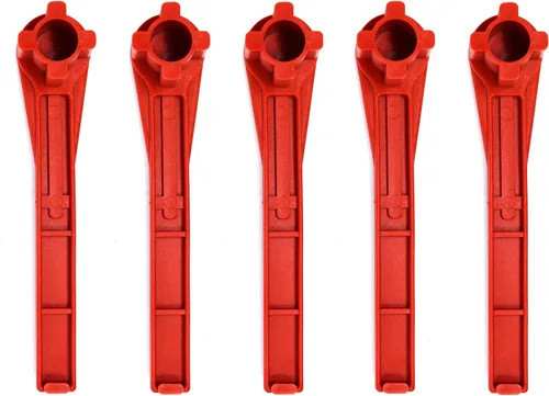 Vista 10 de JSP Manufacturing Llave de gas y bung llave de tambor sólido sin chispas (rojo) (1)