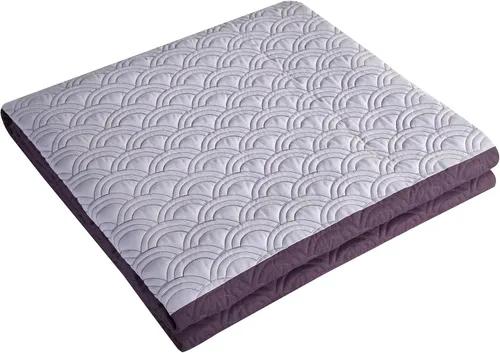 Vista 4 de Chic Home Dominic - Juego de edredón reversible en una bolsa, tamaño Queen (4 piezas), ropa de cama de microfibra con estampado geométrico