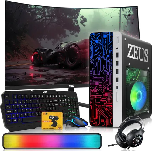 Vista 12 de TechMagnet PC de escritorio para juegos, Intel i7 6ª generación, Zeus Pro 4, GT 1030, ARGB de RAM de 16 GB, SSD de 1 TB + disco duro de 2 TB