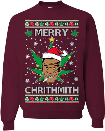 Vista 31 de Merry Chrithmith Ugly Christmas Sweater Unisex Crewneck Graphic Sweatshirt Negro Bitcheth