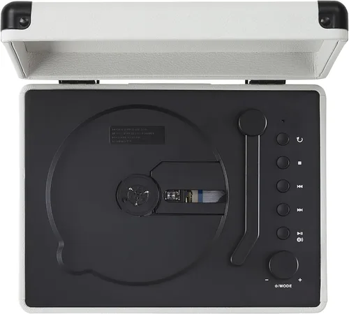 Vista 13 de Crosley CR3505DP-WF Reproductor de CD Cruiser, granja blanca Casa de campo blanca