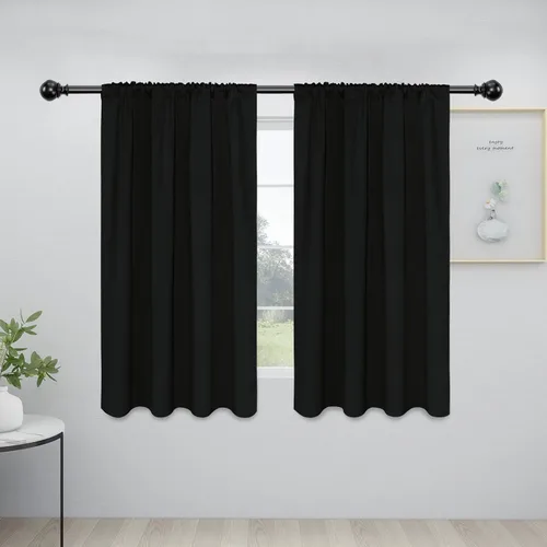 Vista 58 de Easy-Going - Cortinas opacas con bolsillo para varilla para dormitorio, cortinas de ventana para oscurecer la habitación para sala de estar