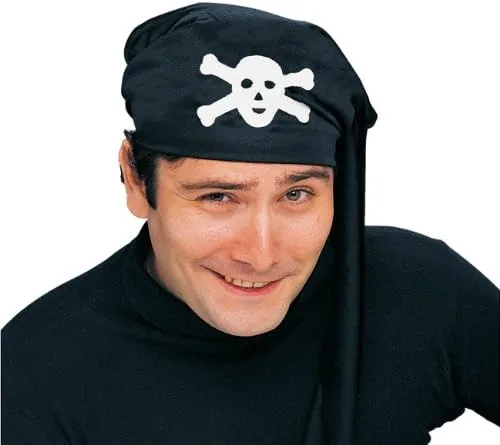 Vista 2 de Pirata turbante cabeza bufanda