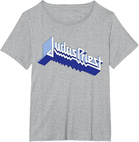 Vista 18 de Judas Priest - Camiseta con logotipo de Defender, Negro