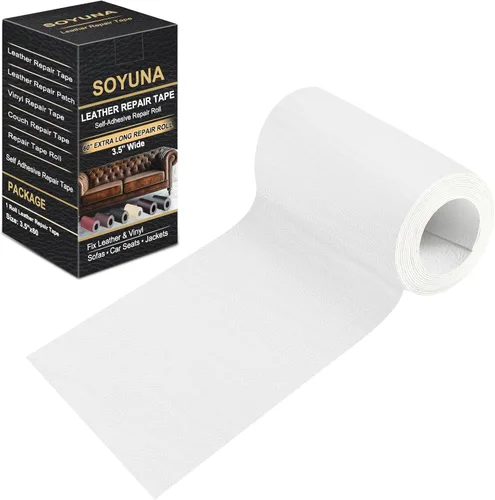 Vista 27 de Parche de reparación de cuero autoadhesivo para muebles, cinta de reparación de cuero para sofá, asiento de automóvil, silla, muebles, kit de Grano