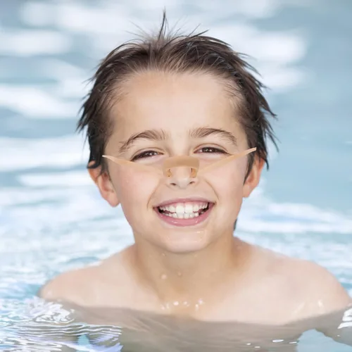 Vista 7 de BESPORTBLE Clip de nariz de natación, clip de nariz de natación con cuerda, cómodo tapón de nariz para niños y adultos, 1 unidad