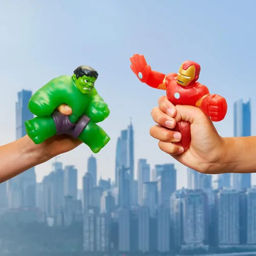 Vista 5 de Heroes of Goo Jit Zu Paquete de héroe Marvel con licencia - Iron Man, multicolor (41056)