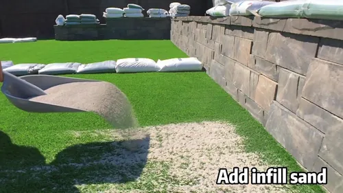 Vista 4 de Petgrow Todas las alfombrillas de césped para césped artificial y césped sintético, relleno premium sin sílice, 50 libras