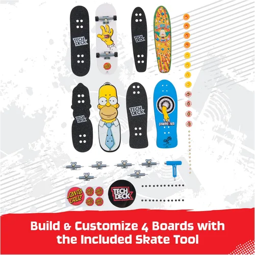 Vista 3 de TECH DECK Simpsons Ultra DLX - Diapasones personalizables (4 unidades)