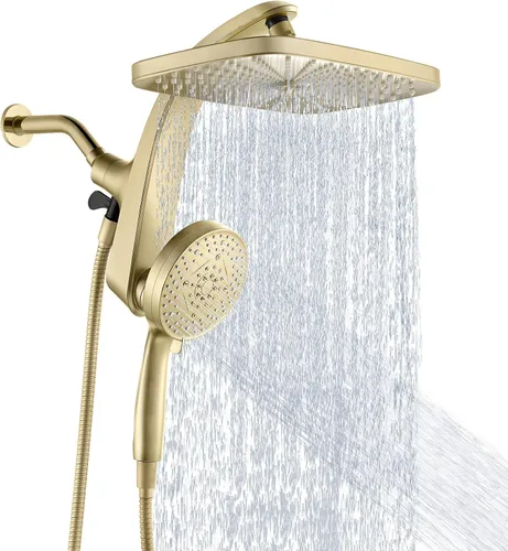 Vista 13 de Rain Shower Head with Handheld Showerhead, Nickel 1.75GPM 460311 Níquel