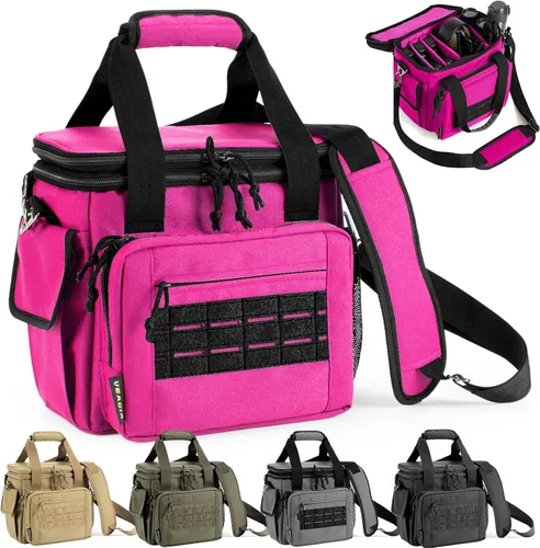 Vista 10 de Bolsa para el rango, estuche para pistola, bolsas de rango de estuche suave para pistolas y municiones con doble capa a prueba de explosiones