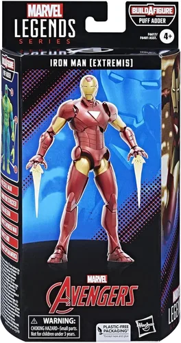 Vista 5 de Marvel Legends Series: Iron Man (Extremis) - Figura de acción coleccionable de cómic clásico de 6 pulgadas, más de 4 años
