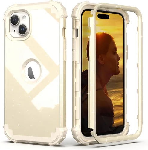 Vista 10 de IDweel Funda para iPhone 13 con Protector de Pantalla, para Funda iPhone 14, Híbrida Resistente a Golpes de Servicio Pesado Protección Cubierta Dura