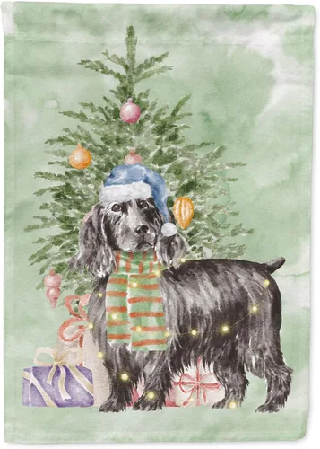 Vista 14 de Caroline's Treasures CK8213GF Bulldog Inglés #2 Regalos de Navidad y árbol de jardín Bandera de buzón Bandera decorativa para patio exterior, patio