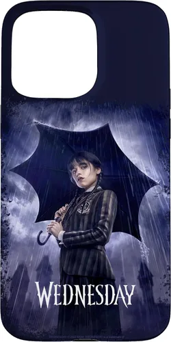 Vista 31 de Funda para iPhone 16 Wednesday con paraguas Nevermore Academy Photo Portrait