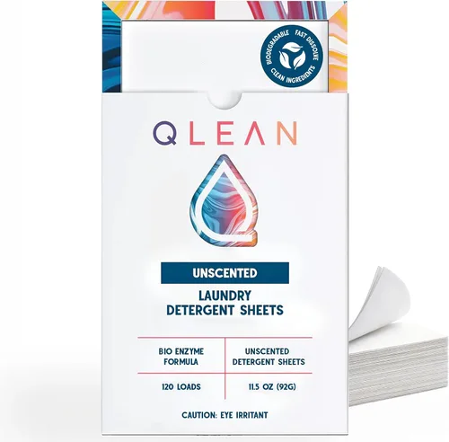 Vista 12 de QLEAN Hojas de detergente para ropa Sweet Summer (10 cargas) – Paquete de viaje tiras de lavandería biodegradables a base de plantas, aptas