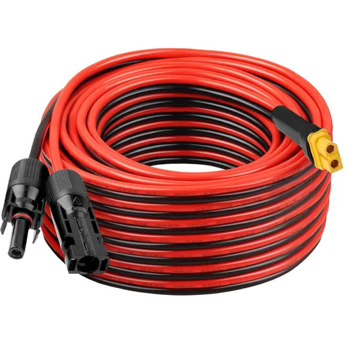 Vista 17 de Cable de extensión solar XT60 de 10 AWG 2 3 6 10 15 20 25 35 40 50 75 100 pies XT60 adaptador de conector de extensión solar más grueso cable hembra