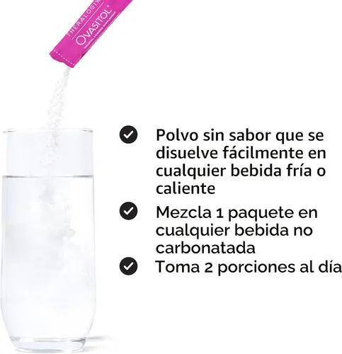 Vista 6 de Theralogix Ovasitol Inositol Powder - Kit de inicio de 7 días Suplemento de inositol premium para mujeres Proporción 40:1 mio y D-Chiro inositol