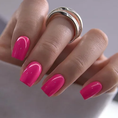 Vista 15 de CurvLife Uñas a presión de almendras medianas, color blanco lechoso A9 - Susurro de crema