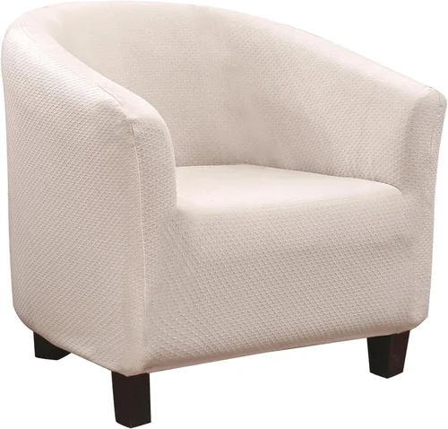 Vista 31 de SearchI Funda Elástica para Silla Club, Fundas Elásticas para Silla Barrel, Fundas Estampadas para Silla Tub, Funda de Elastano Suave para Sillón
