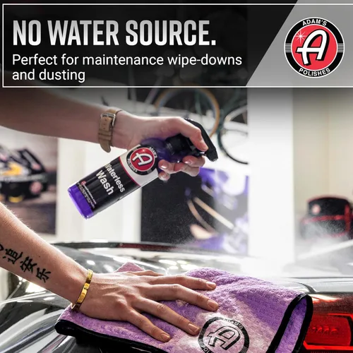 Vista 3 de Adam's Polishes Lavado de Autos sin Agua - Fabricado con Emulsificadores Avanzados y Lubricantes Especiales - Lavado de Autos Ecológico sin Agua sin
