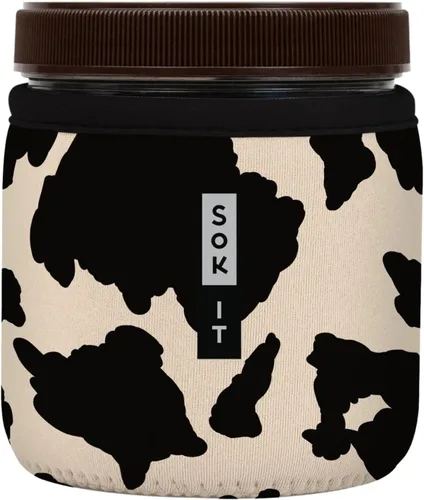 Vista 121 de Sok It IceCreamSok - Funda de neopreno aislada (flores abstractas, pintas de helado cónicas)