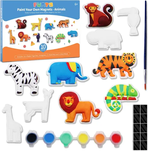 Vista 3 de Funto Paquete de kits de pintura creativa - Dinosaurio Aventura y Reino Animal