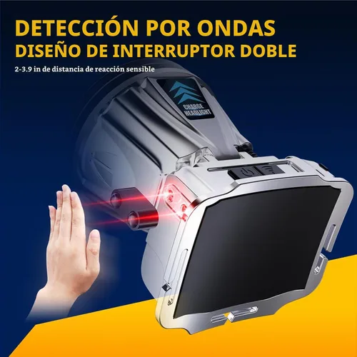 Vista 8 de Linterna frontal súper brillante de alta potencia, luz frontal LED recargable con sensor de movimiento para caza, lámpara de cabeza, linterna, foco