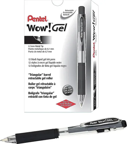 Vista 2 de Pentel 001 - Bolígrafo para escribir, Negro Paquete de 1